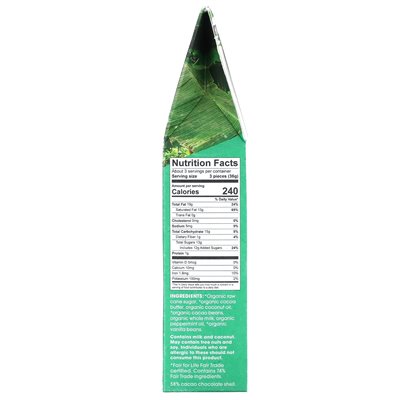 Alter Eco, Organic Mint Creme Trufle, ciemna czekolada, 4,2 uncji (120 g)