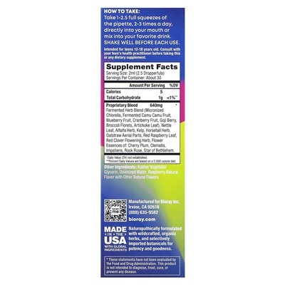 Bioray, Rayz, All Systems Glow, für Teenager, Himbeere, 2 fl oz (59 ml)