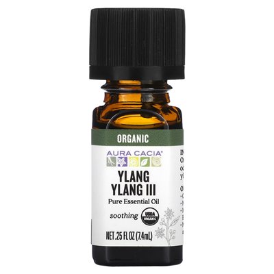 Aura Cacia, czysty olejk eteryczny, Ylang Ylang III, 0,25 fl oz (7,4 ml) Aura Cacia, czysty olejk eteryczny, Ylang Ylang III, 0,25 fl oz (7,4 ml)