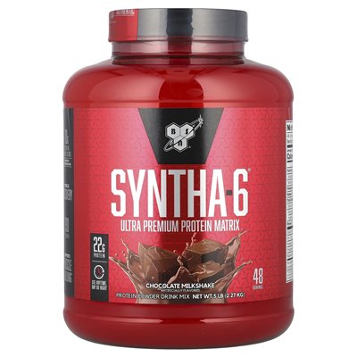 BSN, Syntha-6®, Ultra Premium Protein Matrix, czekoladowa koktajl mleczny, 5 funtów (2,27 kg)