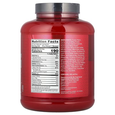 BSN, Syntha-6®, Ultra Premium Protein Matrix, czekoladowa koktajl mleczny, 5 funtów (2,27 kg)
