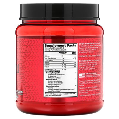 BSN, Cellmass 2.0, Zwiększona Siła, Arctic Berry, 1.09 funta (495 g) BSN, Cellmass 2.0, Zwiększona Siła, Arctic Berry, 1.09 funta (495 g)