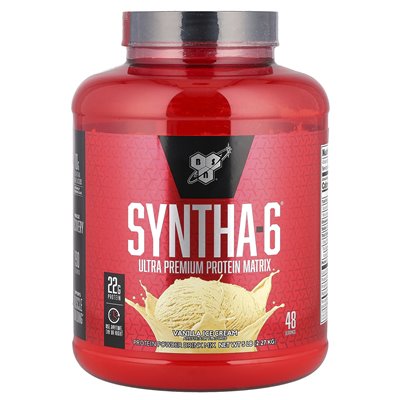 2.27 kg BSN, Syntha-6, Ultra Premium Matrix Białkowy, Waniliowa, 5 lb 2.27 kg BSN, Syntha-6, Ultra Premium Matrix Białkowy, Waniliowa, 5 lb