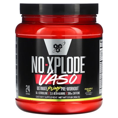 BSN, No-Xplode VASO, Ultimate Pump Pre-Trening, Ananas Pump, 1,11 funta (504 g) BSN, No-Xplode VASO, Ultimate Pump Pre-Trening, Ananas Pump, 1,11 funta (504 g)