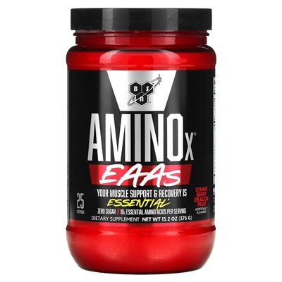 BSN, Aminox, EAAS, Muskelunterstützung und -regeneration, Strawberry Smok, 13,2 oz (375 g)