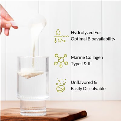 California Gold Nutrition, CollagenUp®, Hydrolyzed Collagen Peptides with Hyaluronic Acid and Vitamin C, Untired, 1.02