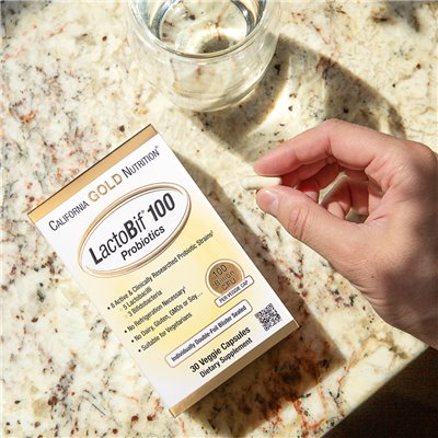 California Gold Nutrition, Lactobif® 100 Probiotika, 100 Milliarden KBE, 30 vegetarische Kapseln
