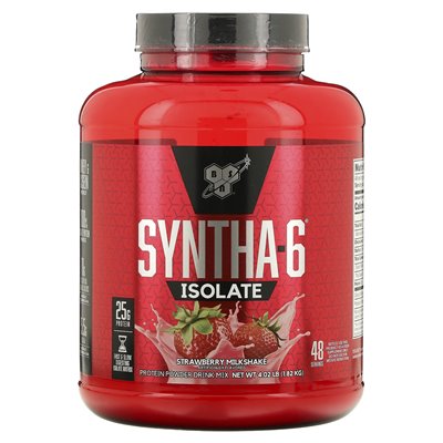 BSN, izolat Syntha-6®, białko w proszku, mieszanka truskawek, 4,02 funta (1,82 kg)