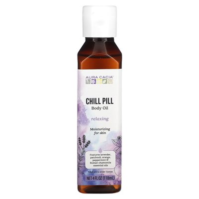 Aura Cacia, pigułka chłodna, olej do ciała, 4 fl oz (118 ml)