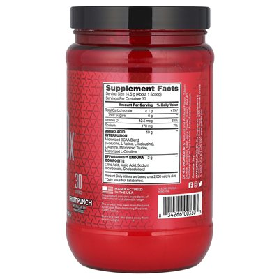 BSN, Aminox®, Endurance & Recovery, Fruit Punch, 15.3 oz (435 g)