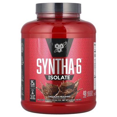 BSN, Syntha-6 Izolat, Proszek Białkowy Do Picia, Milkshake czekoladowy, 4,02 funta (1,82 kg) BSN, Syntha-6 Izolat, Proszek Białkowy Do Picia, Milkshake czekoladowy, 4,02 funta (1,82 kg)