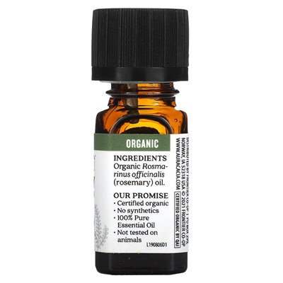 Aura Cacia, czysty olejek eteryczny, organiczny rozmaryn, 0,25 fl oz (7,4 ml) Aura Cacia, czysty olejek eteryczny, organiczny rozmaryn, 0,25 fl oz (7,4 ml)