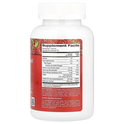 California Gold Nutrition, B-Komplex Gummi, Erdbeere, 45 vegetarisch