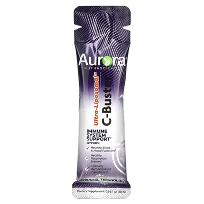 Aurora Nutascicience, ultra-liposomal, c-buster, 30 pakietów, 0,34 fl oz (10 ml)