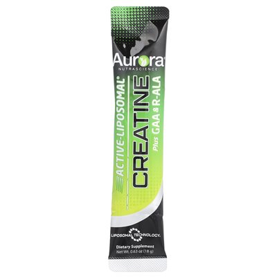 Aurora Nutascicience, Active Liposomal®, Creatine Plus GAA i R-ALA, 30 pakietów, 0,63 uncji (18 g) każdy