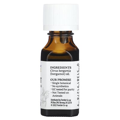 Aura Cacia, czysty olejk eteryczny, Bergamot, 0,5 fl oz (15 ml)