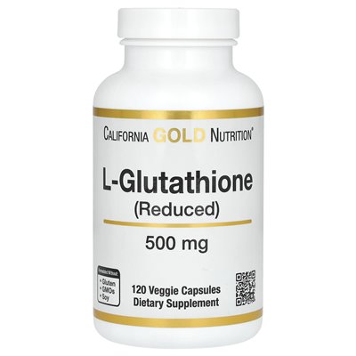 California Gold Nutrition, L-Glutathion (reduziert), 500 mg, 120 vegetarische Kapseln