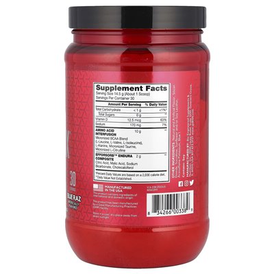 BSN, Aminox, Ausdauer und Erholung, Blue Raz, 15,3 oz (435 g)