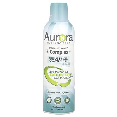 Aurora Nutascicience, Mega-Liposomal ™ B-Complex+, organic fruit, 16 fl oz (480 ml)