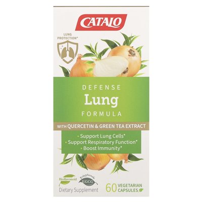 Catalo, Lung Defense Formula with Quercetin and Green Tea Extract, 60 Vegetarian Capsules Catalo, Lung Defense Formula with Quercetin and Green Tea Extract, 60 Vegetarian Capsules