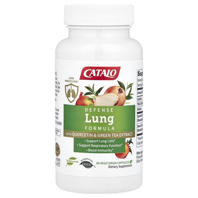 Catalo, Lungenabwehrformel mit Quercetin und Grüntee-Extrakt, 60 vegetarische Kapseln Catalo, Lungenabwehrformel mit Quercetin und Grüntee-Extrakt, 60 vegetarische Kapseln
