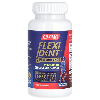 Catalo, FlexiJoint Performance, Glucosamine + MSM, 60 Vegetarian Capsules