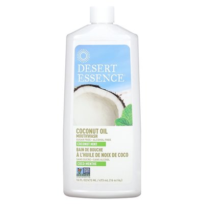 Desert Essence, płukanie jamy ustnej, kokosowe, 16 flory (473 ml)