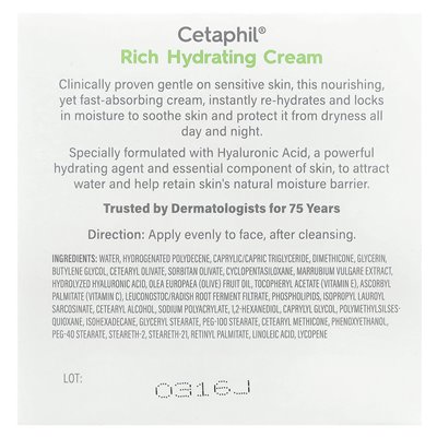 Cetaphil Rich Hydrating Cream, 1.7 oz (48 g)