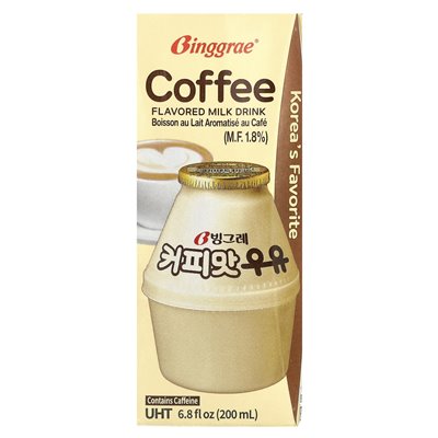 Binggrae, aromatisches Milchgetränk, Kaffee, 6 Kartons, 6,8 fl oz (200 ml)