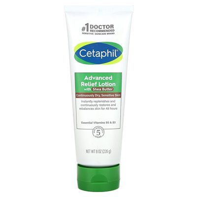 Cetaphil, Advanced Relief Lotion with Shea Butter, Fragrance Free, 8 oz (226 g) Cetaphil, Advanced Relief Lotion with Shea Butter, Fragrance Free, 8 oz (226 g)