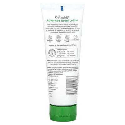 Cetaphil, Advanced Relief Lotion with Shea Butter, Fragrance Free, 8 oz (226 g) Cetaphil, Advanced Relief Lotion with Shea Butter, Fragrance Free, 8 oz (226 g)