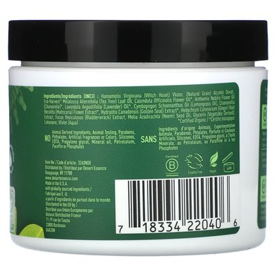 Desert Essence, Gesichtsreinigungspads, Teebaumöl, 50 Pads