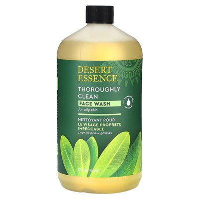 Desert Essence, Thoroughly Clean Face Wash, for Oily Skin, 32 fl oz (946 ml)