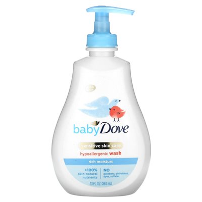Dove, Baby, Hipoalergenic Wash, bogata wilgoć, 13 fl oz (384 ml) Dove, Baby, Hipoalergenic Wash, bogata wilgoć, 13 fl oz (384 ml)