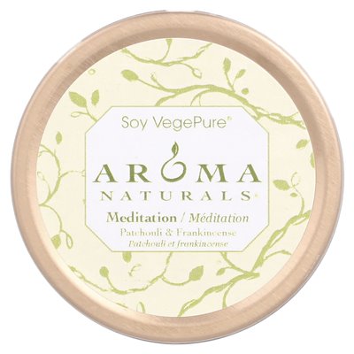 Aroma Naturals, Soy Vegepure®, Small Soy to Go Tin Candle, Patchouli &amp Frukincense, 2,8 uncji (79,38 g)