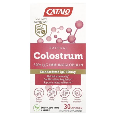 Catalo, naturalny siara 30% IgG immunoglobulina, 30 kapsułek