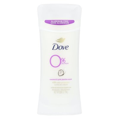Dove, aluminiowy dezodorant, kokos i różowy jaśmin, 2,6 uncji (74 g)