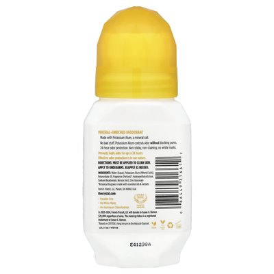 Crystal, Mineral-Enriched Deodorant Roll-On, Chamomile & Green Tea, 2.25 fl oz (66 ml) Crystal, Mineral-Enriched Deodorant Roll-On, Chamomile & Green Tea, 2.25 fl oz (66 ml)