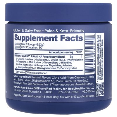 BodyHealth, Perfect Amino ™, Strawberry, 6,9 uncji (195,9 g)