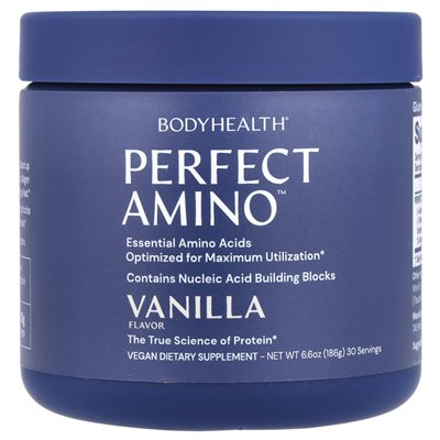 BodyHealth, Perfect Amino ™, wanilia, 6,6 uncji (186 g)