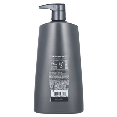 Dove, mężczyźni + opieka, szampon, oczyszczanie, węgiel + glina, 25,4 fl oz (750 ml)