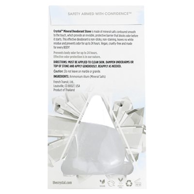 Crystal, Mineral Deodorant Stone, Unscented, 5 oz (140 g) Crystal, Mineral Deodorant Stone, Unscented, 5 oz (140 g)