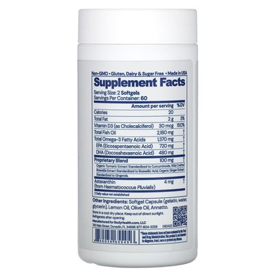BodyHealth, Omega-3 Health, 120 Weichkapseln