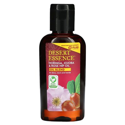 Desert Essence, Moringa-, Jojoba- und Hagebuttenöl, 2 Fl Oz (60 ml)