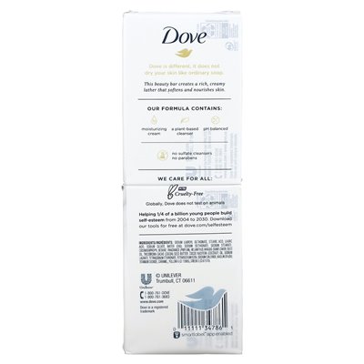 Dove, Restoring, Coconut & Cocoa Butter, 6 Bars, 3.75 oz (106 g)