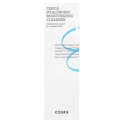 COSRX, Triple Hialuronic nawilżający czyszczenie, 5,07 Fl Oz (150 ml)