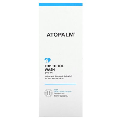 Atopalm, od góry do umywania palców, szampon nawilżający i mycie ciała, 10,1 fl oz (300 ml) Atopalm, od góry do umywania palców, szampon nawilżający i mycie ciała, 10,1 fl oz (300 ml)