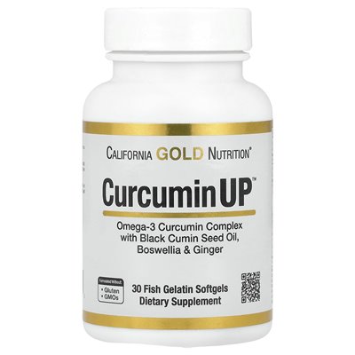 California Gold Nutrition, Curcuminup, 30 miękkich żelatyny rybnych