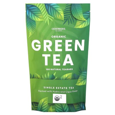 Cederberg Tea Co, Single Estate, Organic Green Tea, 100 Natural Tea Bags, 7.76 oz (220 g)