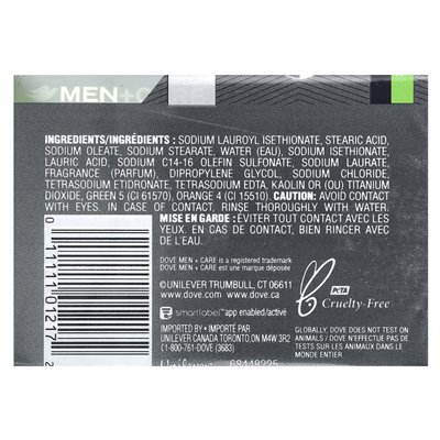 Dove, Men+Care, 3-N-1 mydło barowe, dodatkowe świeże, 4 bary, 3,75 uncji (106 g)